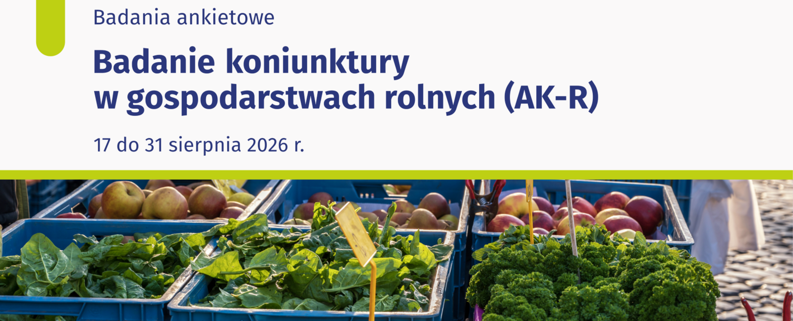 Zdjęcie do Badania Koniunktury w Gospodarstwach Rolnych AK-R 2026 &ndash; edycja...