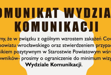 Zdjęcie do Komunikat Wydziału Komunikacji