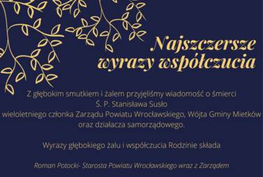 Zdjęcie do Kondolencje