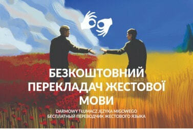 Zdjęcie do Usługa zdalnego tłumacza ukraińskiego języka migowego