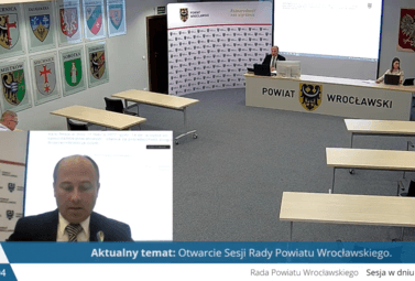 Zdjęcie do Zwołana w trybie nadzwyczajnym XXIV Sesja Rady Powiatu Wrocławskiego...