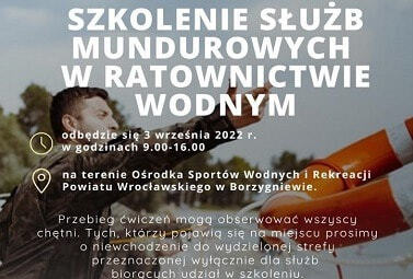 Zdjęcie do Szkolenie Służb Mundurowych w Ratownictwie Wodnym