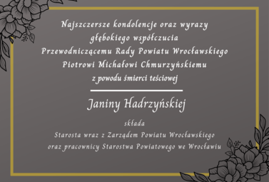 Zdjęcie do Najszczersze kondolencje oraz wyrazy głębokiego wsp&oacute;łczucia