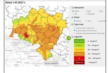Zdjęcie do Powiadomienie o ryzyku wystąpienia przekroczenia  poziomu informowania...