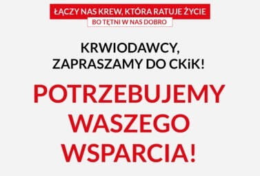 Zdjęcie do Prośba od Regionalnego Centrum Krwiodastwa i Krwiolecznictwa
