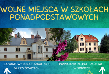 Zdjęcie do WOLNE MIEJSCA W SZKOŁACH PONADPODSTAWOWYCH POWIATU WROCŁAWSKIEGO