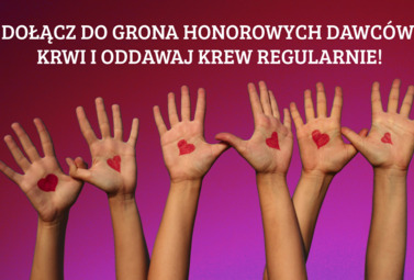 Zdjęcie do Zostań Honorowym Dawcą Krwi!