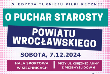 Zdjęcie do V Turniej o Puchar Starosty Powiatu Wrocławskiego w Piłce Ręcznej