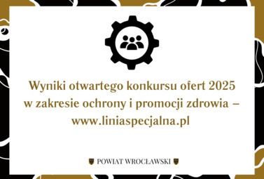 Zdjęcie do Wyniki otwartego konkursu ofert 2025 w zakresie ochrony i promocji zdrowia...