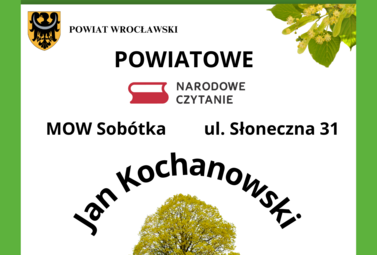 Zdjęcie do Narodowe Czytanie w Sob&oacute;tce
