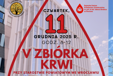 Zdjęcie do Zapraszamy na V Akcję Oddawania Krwi!