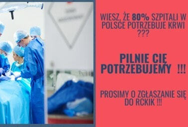 Zdjęcie do Pilny apel Centrum Krwiodawstwa Wrocław