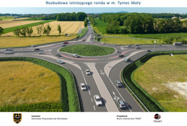 Zdjęcie do Rozbudowa ronda w Tyńcu Małym wkracza w drugi etap!