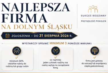 Zdjęcie do Ruszył konkurs &bdquo;Najlepsza firma na Dolnym Śląsku&rdquo; &ndash;...