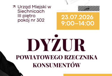 Zdjęcie do Dyżur Powiatowego Rzecznika Konsument&oacute;w w Siechnicach