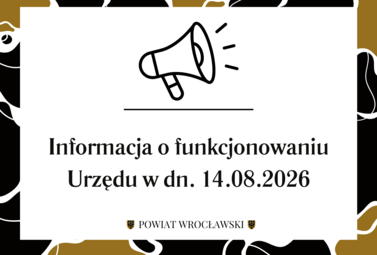 Zdjęcie do Informacja o funkcjonowaniu Urzędu w dn. 14.08.2026