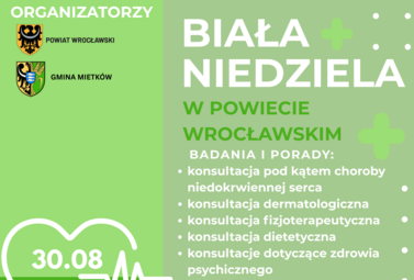 Zdjęcie do Biała Niedziela w Powiecie Wrocławskim. Zadbaj o zdrowie swoje i najbliższych