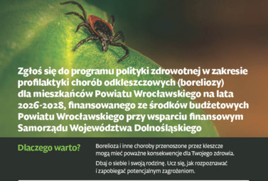 Zdjęcie do Bezpłatna profilaktyka chor&oacute;b odkleszczowych dla mieszkańc&oacute;w...
