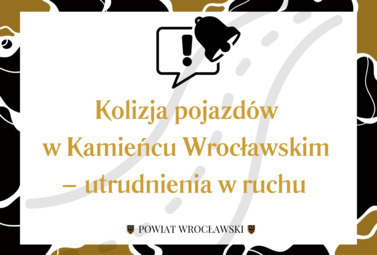 Zdjęcie do Kolizja pojazd&oacute;w w Kamieńcu Wrocławskim
