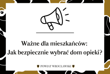 Zdjęcie do Ważna informacja dotycząca legalności dom&oacute;w pomocy społecznej...