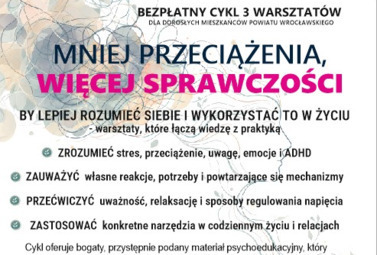Zdjęcie do Bezpłatne warsztaty dla mieszkańc&oacute;w powiatu wrocławskiego
