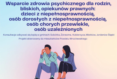 Zdjęcie do Bezpłatne wsparcie psychologiczne dla mieszkańc&oacute;w Powiatu Wrocławskiego...