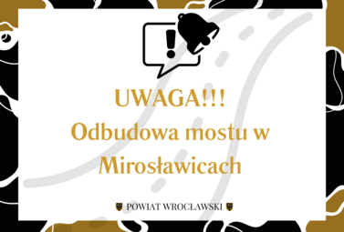 Zdjęcie do Odbudowa mostu w ciągu drogi powiatowej nr 1980D nad rzeką Czarna Woda...