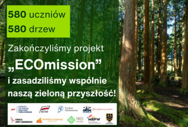Zdjęcie do Trzy akcje. Pięć plac&oacute;wek. 580 uczni&oacute;w. 580 drzew