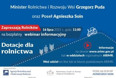 Zdjęcie do Webinar dla rolnik&oacute;w 16 lipca 2021!