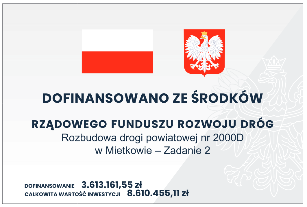 Tablica pamiątkowa RFRD - Mietków - Zadanie 2