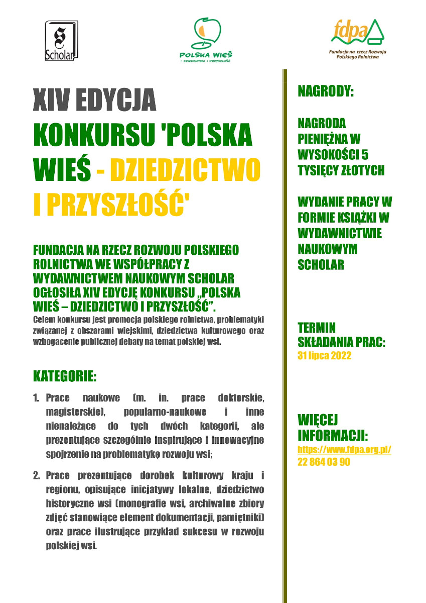 Plakat Konkursu Polska Wieś