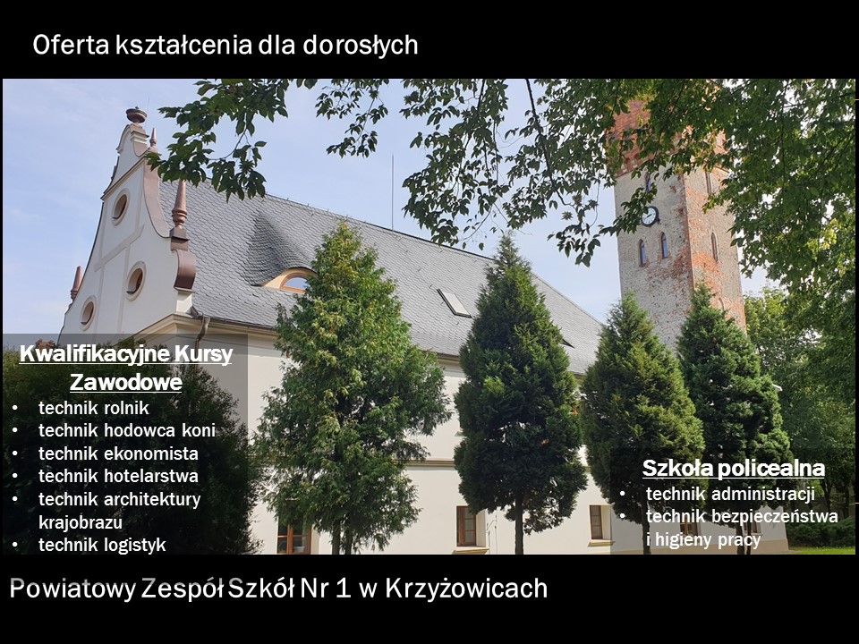 Oferta edukacyjna dla dorosłych Oferta edukacyjna dla dorosłych