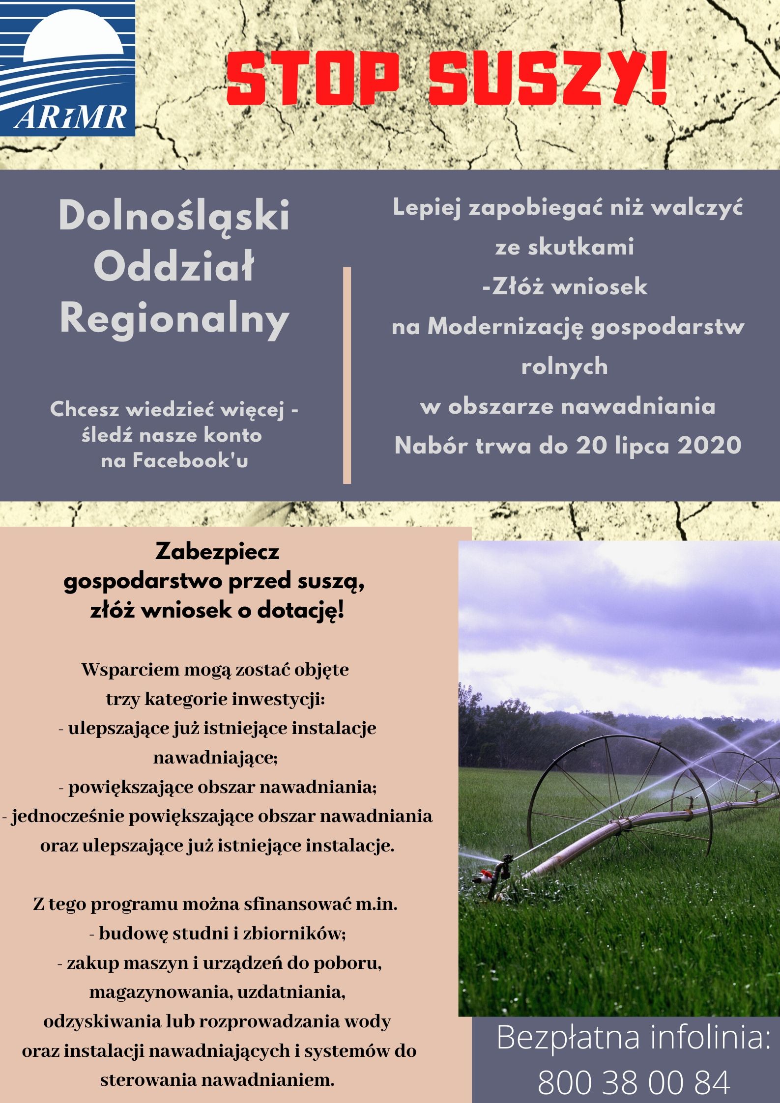 plakat stop suszy